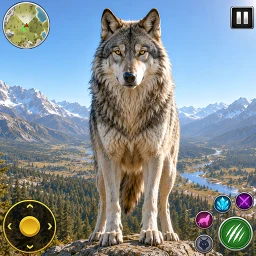 Symbol von Wild Animal Sim- Wolf Games 3D